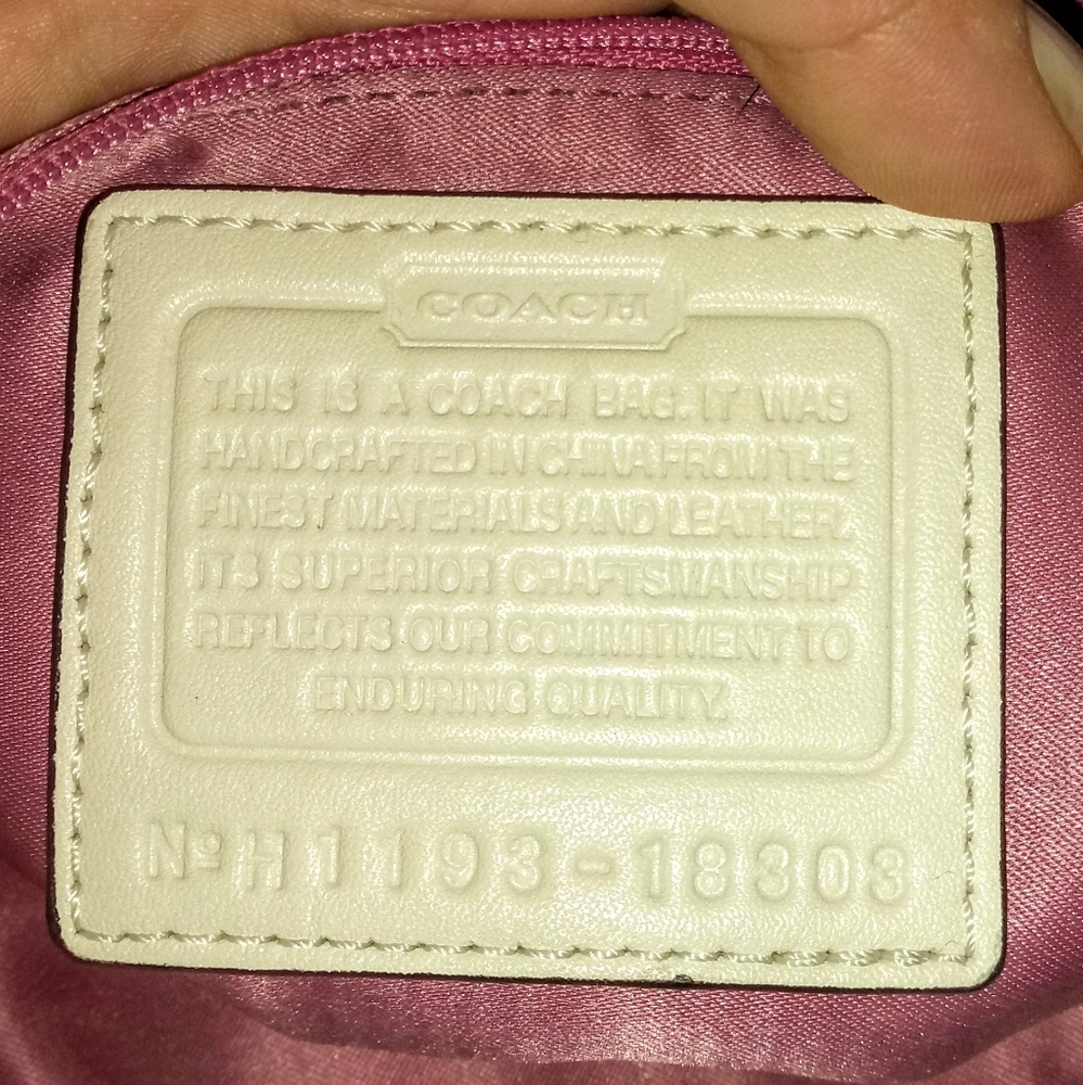 💫 Coach Kristin Spectator Crocodile Chalk White Custard Satchel Shoulder Bag - Picture 12 of 12